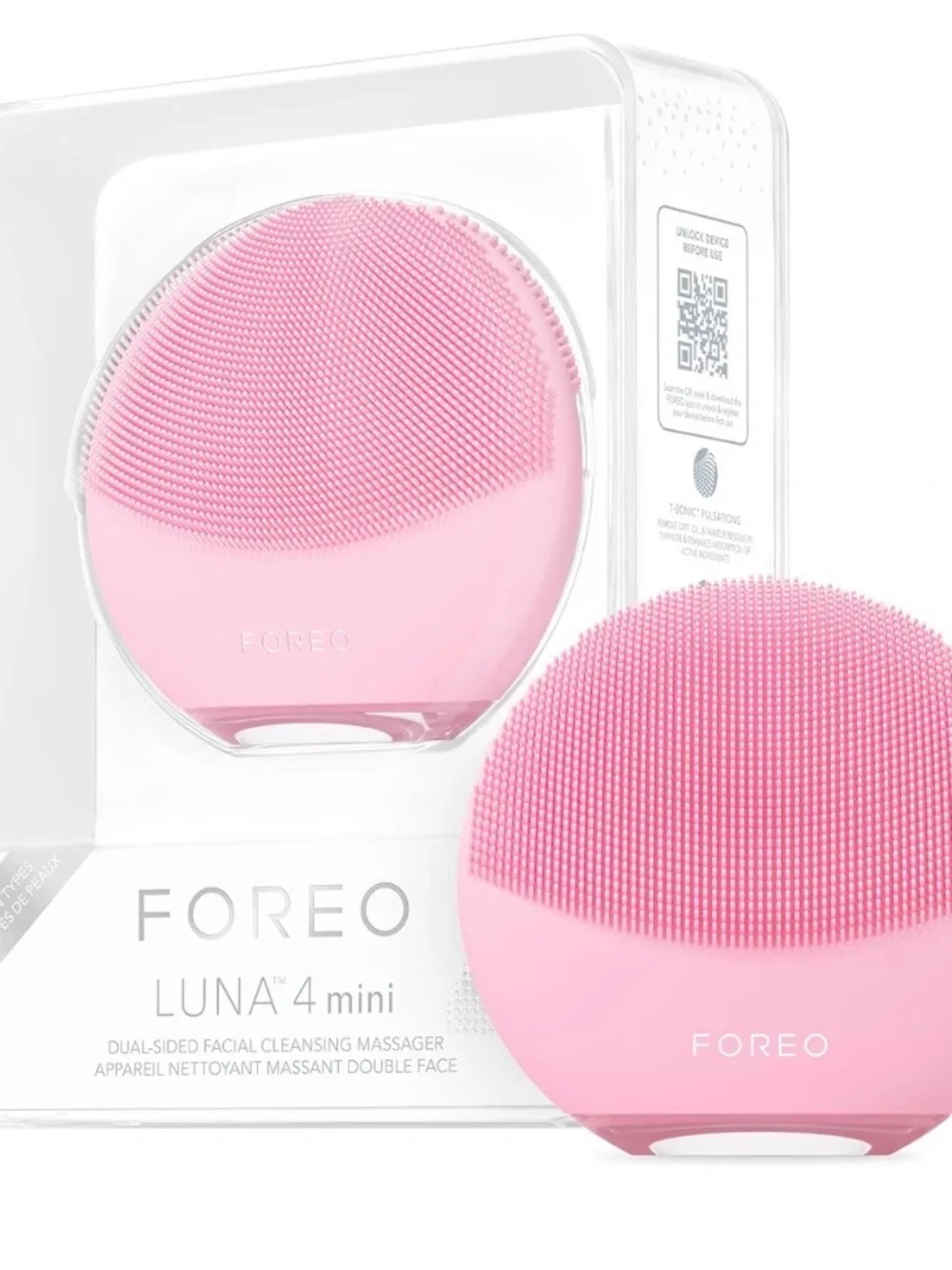 BUNDLE FOREO LUNA 4 mini Face Cleansing Brush & cleanser